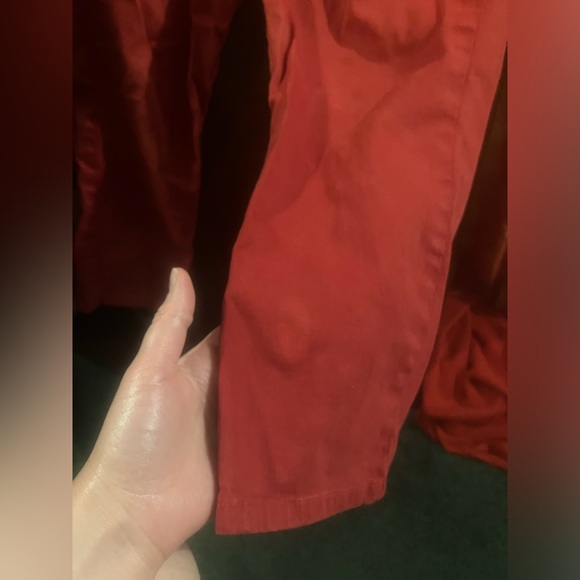 Guess Red Denim Low Rise Stretch Capris With Real Pockets size 28 - Picture 14 of 16